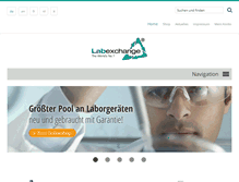 Tablet Screenshot of labexchange.com